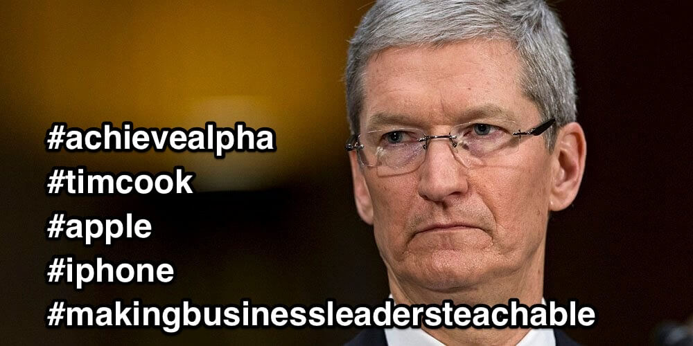 It’s as if Tim Cook can’t understand why customers would want anything else…